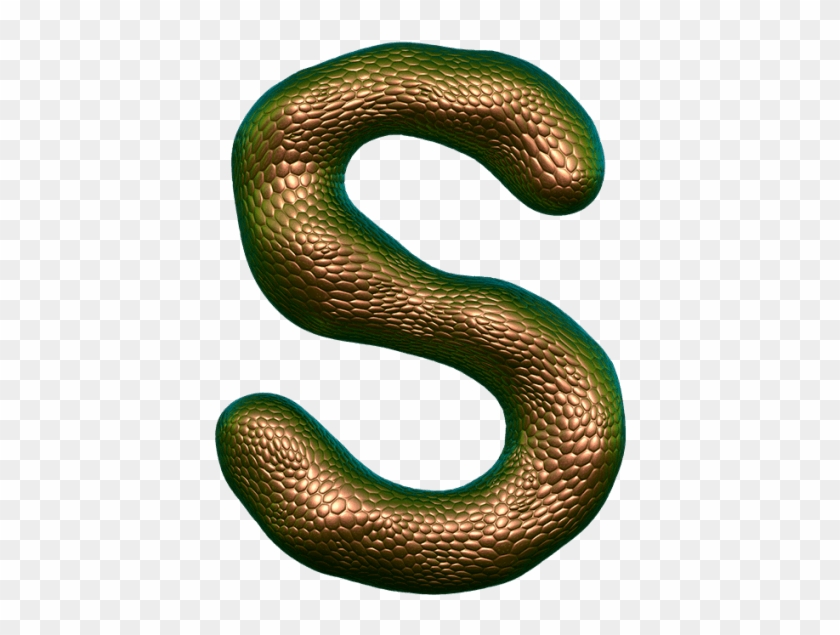 Blue Viper Snake - S For Snake Font #1590678