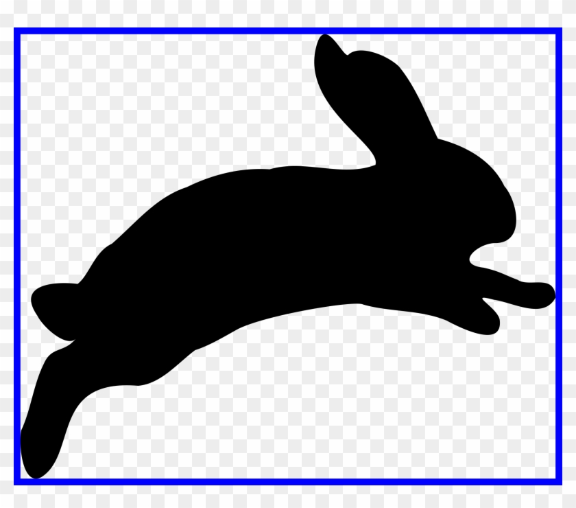 Vector Rabbit Super Cute Bunny - Silhouette Bunny Clipart #1590680