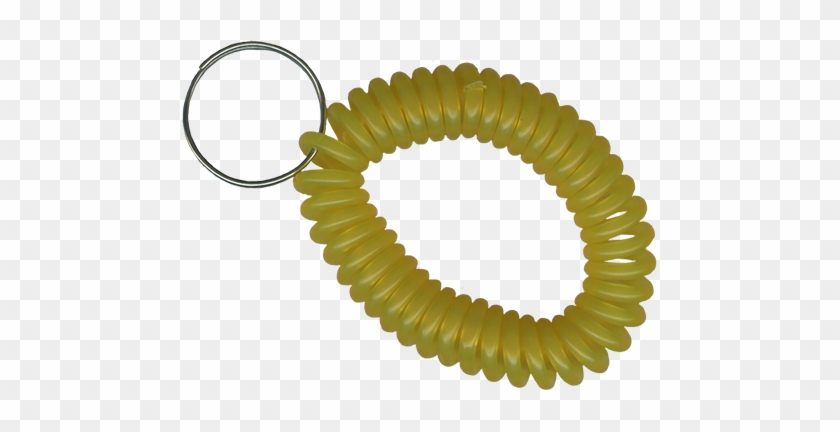 Translucent Yellow Coil Key Chains Wristcoilscom - Gas Station #1590684