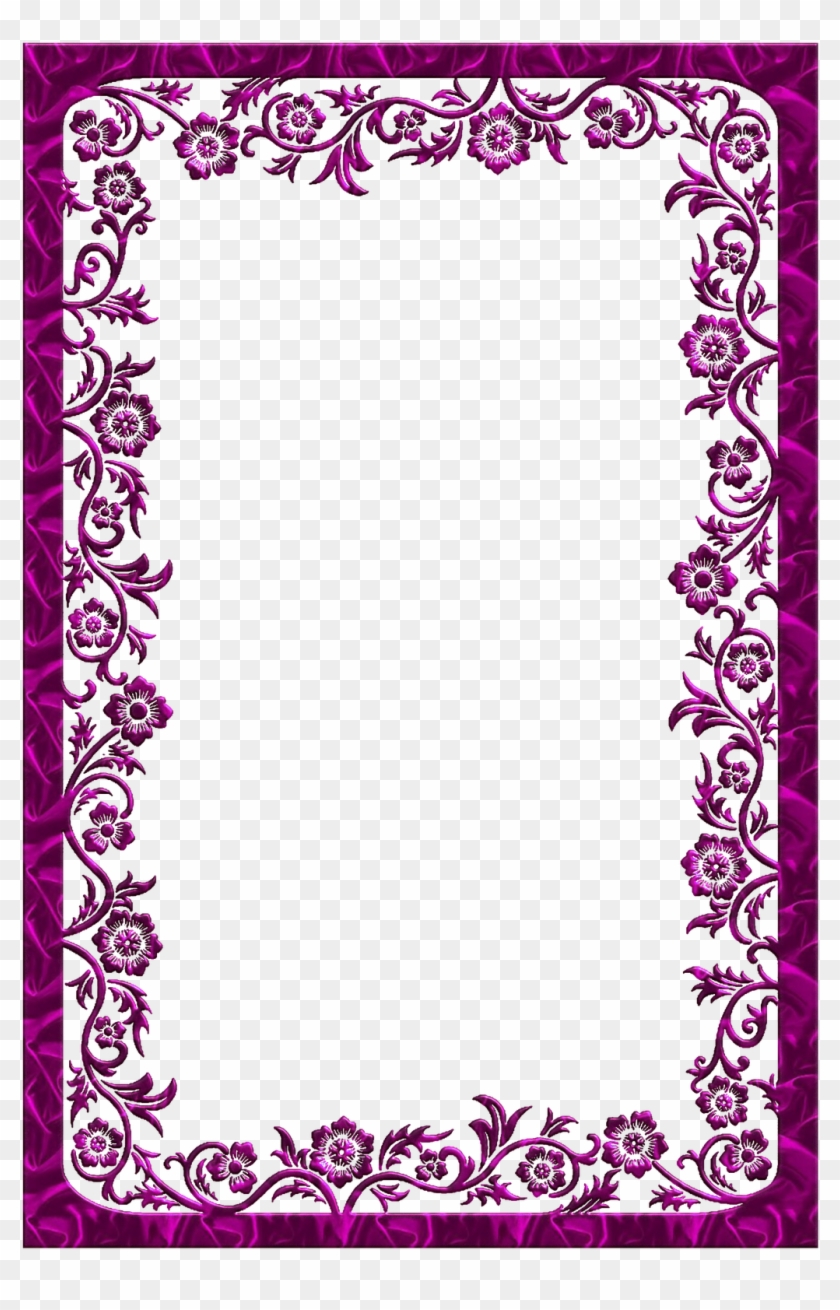 Large Dark Pink Transparent Frame Printable Border, - Happy Parsi New Year #1590711