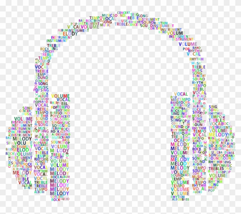 Song Clipart Melody - Transparent Background Headphones Png #1590762
