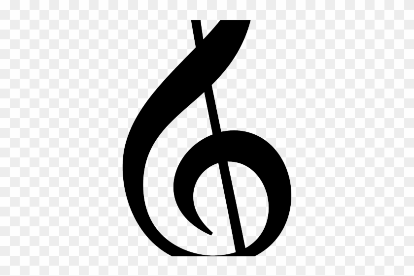 Treble Clef Cliparts - Music Note Icon Png #1590768