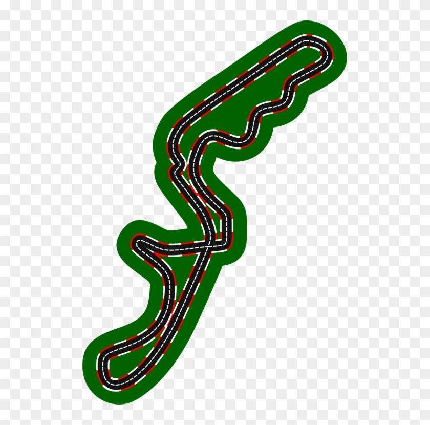 Formula 1 Suzuka Circuit Race Track Auto Racing Motorsport - Top View Race Track Clipart #1590861