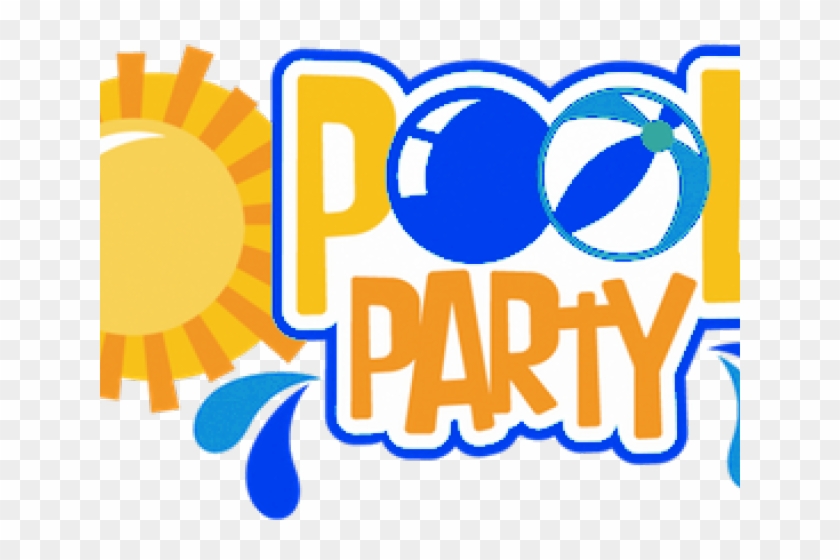Beach Ball Clipart Lake Party - Pool Party Logo Png #1590919