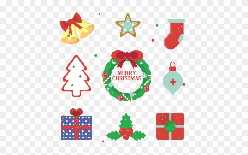 Cartoon Christmas Wreath 2019 Vector - Christmas Tree #1590941