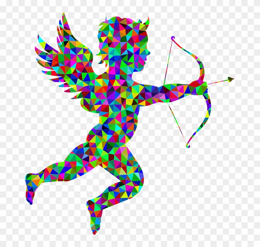 Angel Warrior Clipart Bow Arrow - Clip Art Cupid Logo #1591056