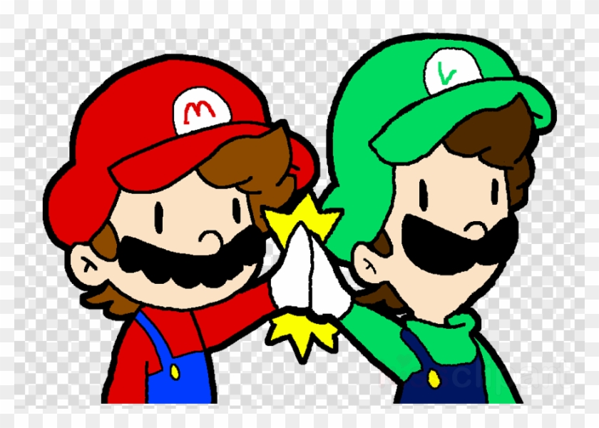 Babyabbiestar Smg4 Clipart Luigi Clip Art - Chibi Mario And Luigi #1591071
