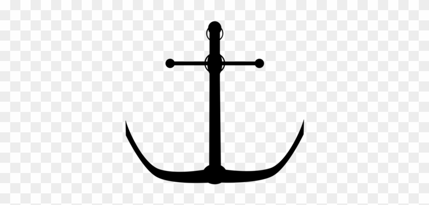 Anchor Drawing Black And White Download - Clip Art #1591133