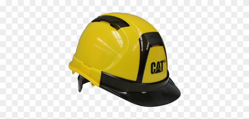 Vented Yellow Hard Hat Ansi Approved Ce Certified Cat - Cat Hard Hat #1591164