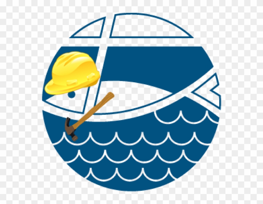 Fish With Hard Hat Graphic - Fish With Hard Hat Graphic #1591170