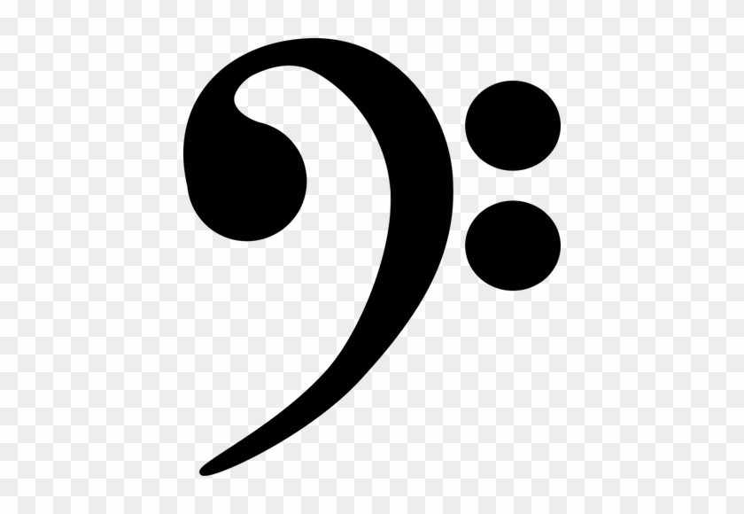 Treble Clef Symbol - Bass Clef Line Drawing #1591208