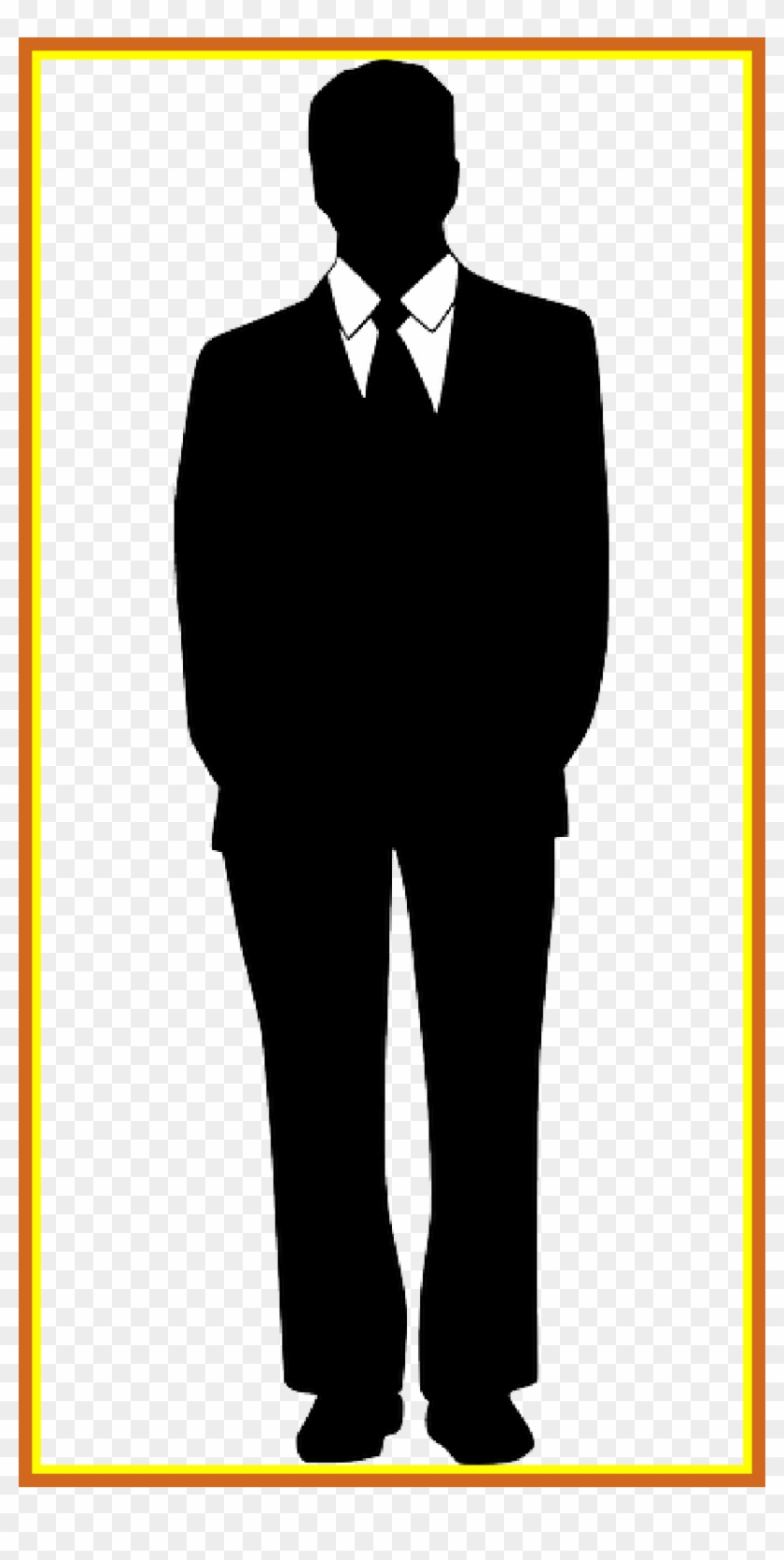 Unbelievable Business Casual Dress Code Clip Art Library - Silhouette Man Tie #1591239