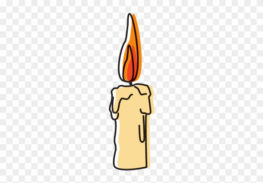 Christmas Candle Pop Art Cartoon - Illustration #1591287