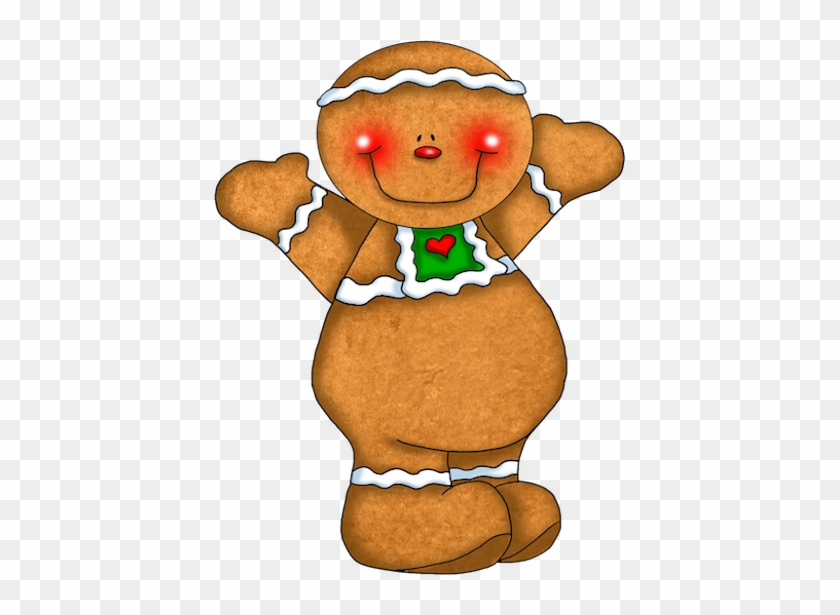 Use This Clipart For A Christmas Candle Craft - Cute Cartoon Gingerbread Man #1591290