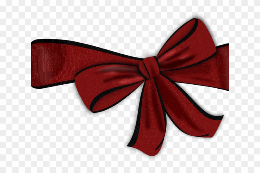 Bow Tie Clipart Dark Red - Dark Red Bow Clipart #1591293