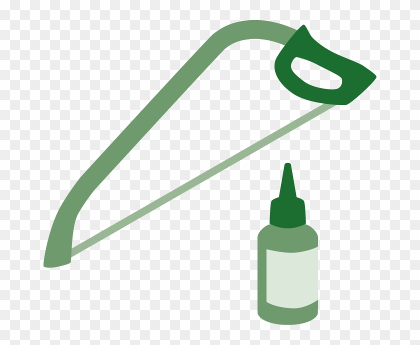 Illustration Of Saw And Paint - Illustration Of Saw And Paint #1591407