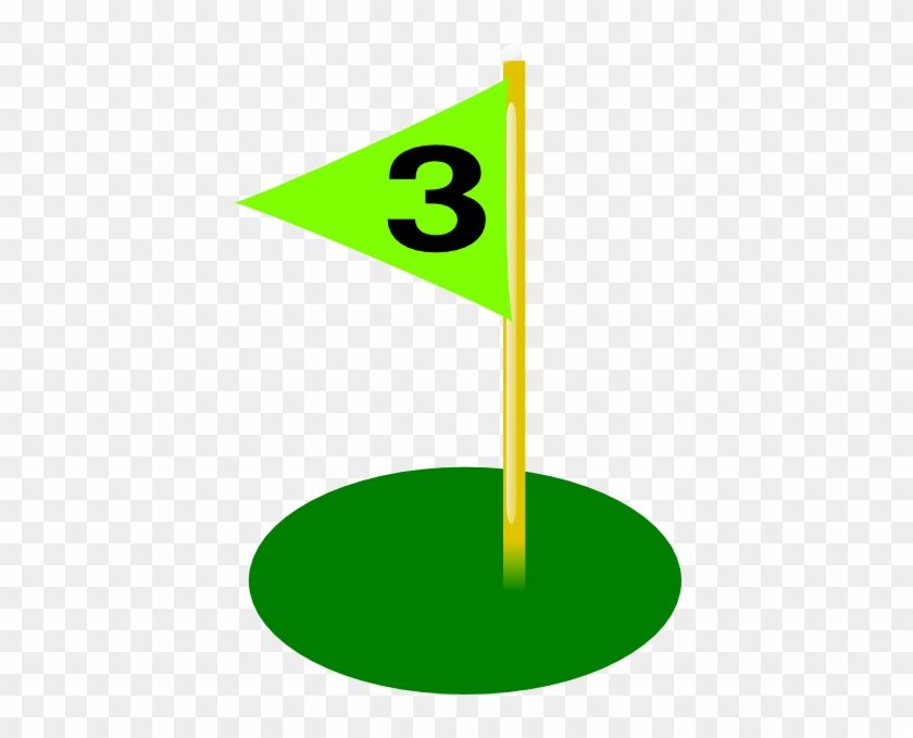 Golf Flag 3rd Hole Bold Number Svg Clip Arts 414 X - Golf Flag 3rd Hole Bold Number Svg Clip Arts 414 X #1591457