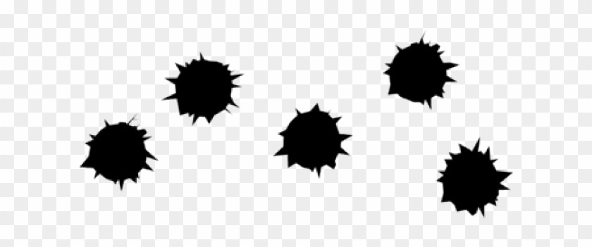 Gunshot Clipart Projectile - Bullet Hole Vector Png #1591463