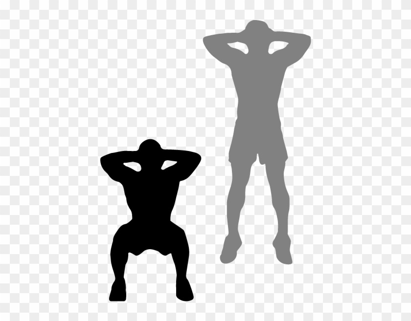 Squat Jump - Jumping Squats Exercise Clipart #1591511