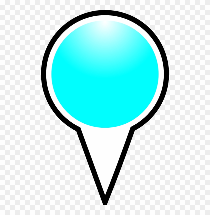 Squat Marker Cyan Clipart - Squat Marker Cyan Clipart #1591519
