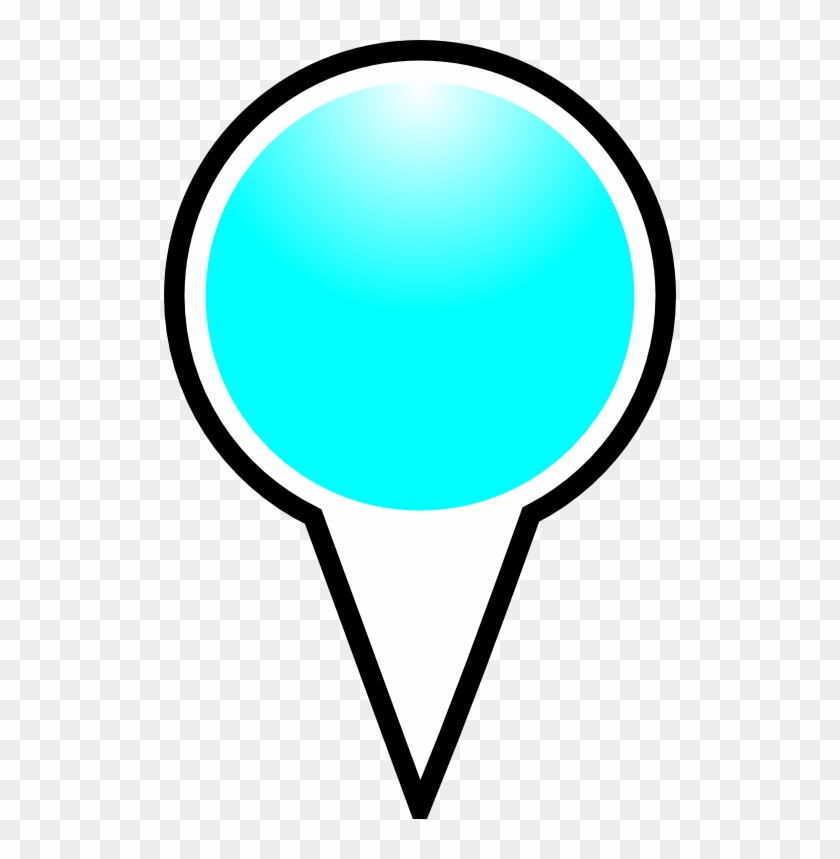 Squat Marker Cyan Clipart - Squat Marker Cyan Clipart #1591519