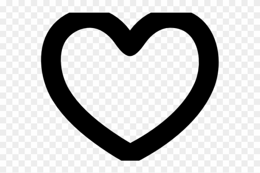Heart Shaped Clipart Hollow Heart - Heart Symbol #1591573