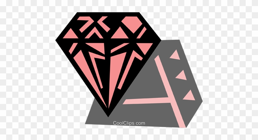 Precious Stones Royalty Free Vector Clip Art Illustration - Triangle #1591664