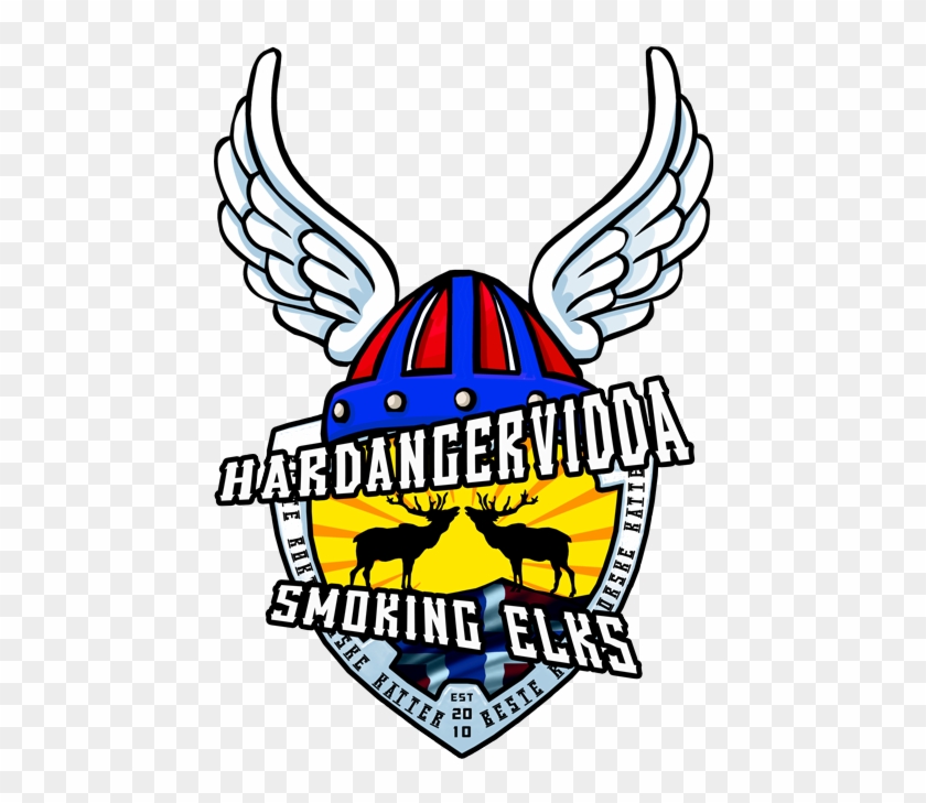 Hardangervidda Smoking Elks - Emblem #1591726