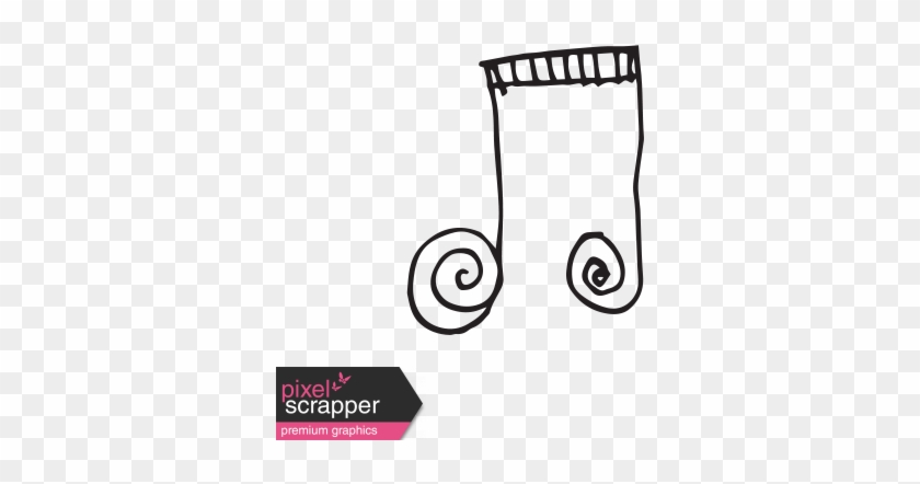 Art Class Music Doodle Music Note 1 Template Graphic - Music Notes Doodle Png #1591761