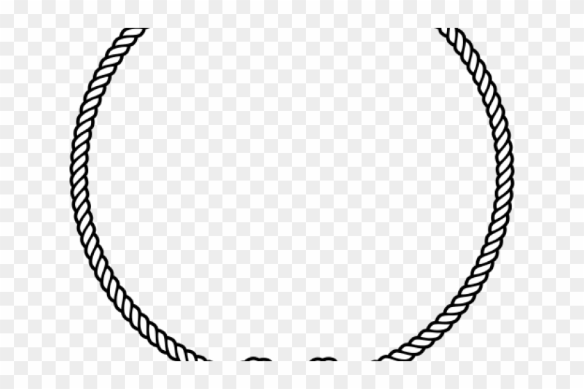 Drawn Rope Circle Vector - Circle Stamp Clipart #1591963