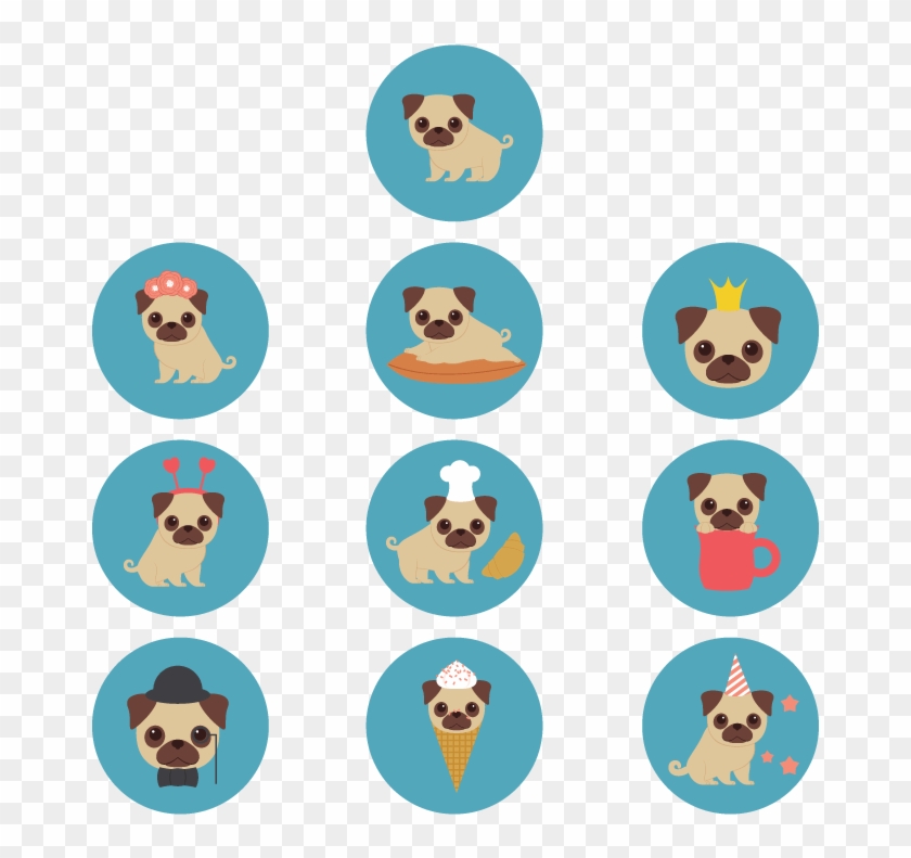 Final Product Image - Cute Pug Icon #1591974