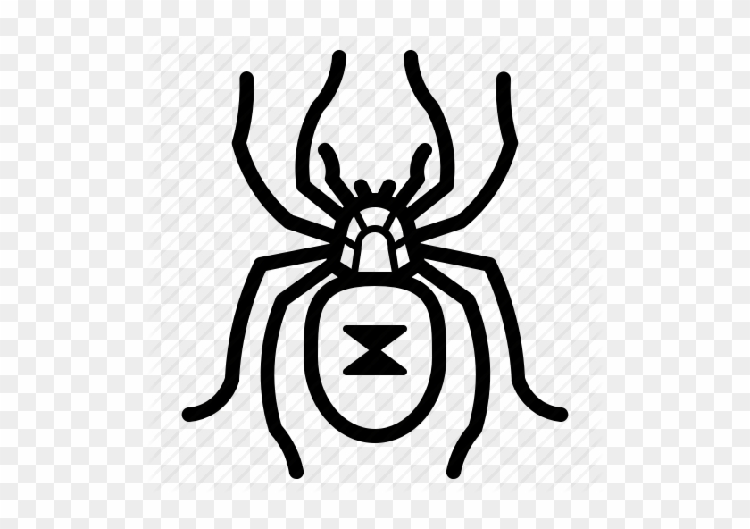 Black Widow Clipart Spooky Spider - Insect #1592012