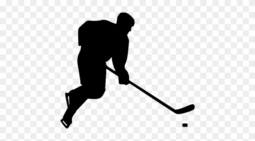 Hockey Clipart 65441 - Hockey Silhouette Png #1592231