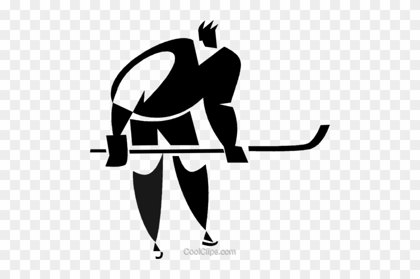 Hockey Player Royalty Free Vector Clip Art Illustration - Illustration #1592234