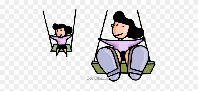 Swing Set Clipart - Kids On The Swing Clipart #1592295