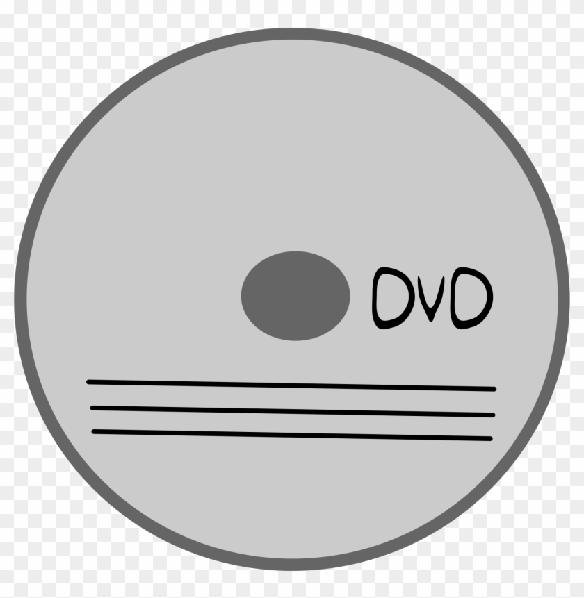 Big Image - Dvd Clipart Black And White #1592327