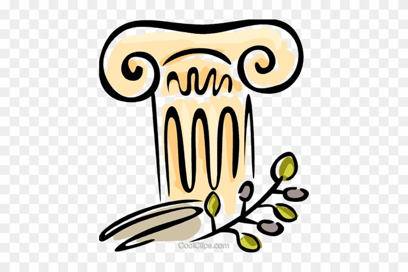 Greek Clipart Pillar Free - Griechische Säulen Clipart #1592467