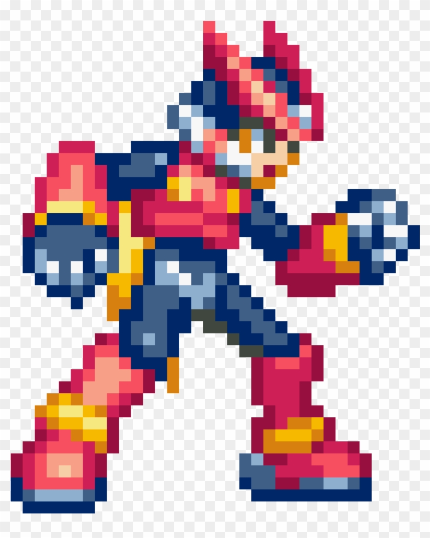 Megaman Zero Transparent Transparent Background - Pixel Art Mega Man Zero #1592526