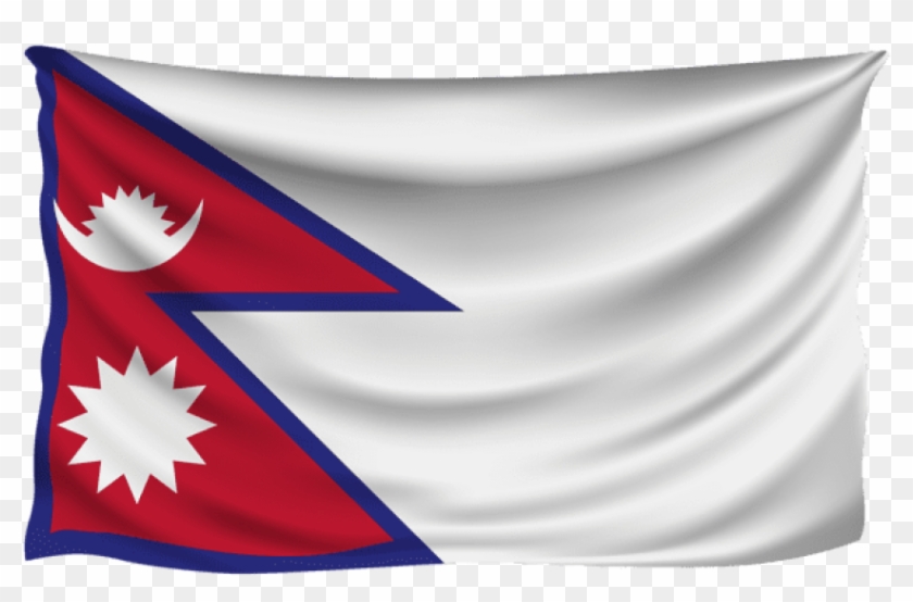 Free Png Download Nepal Wrinkled Flag Clipart Png Photo - Nepal Flag #1592895