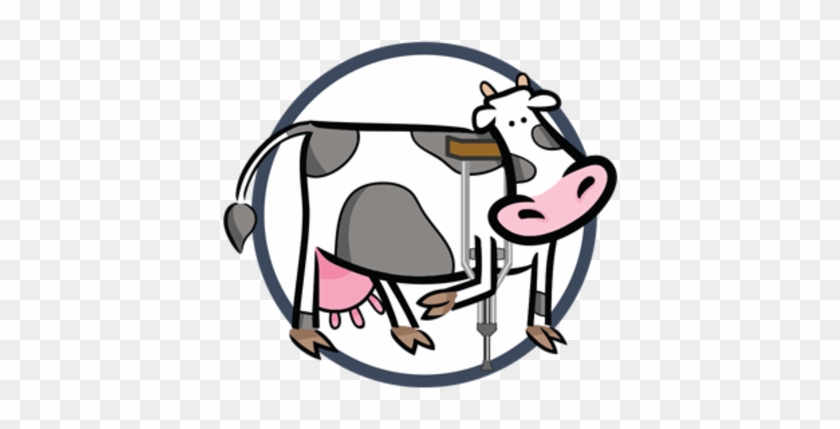 Health & Welfare - Lame Cow Cartoon #1593011