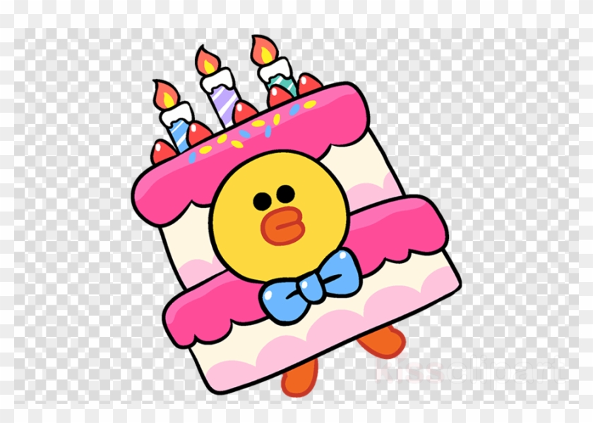 Line Friends Birthday Clipart Line Friends Birthday - Line Friends Happy Birthday #1593042