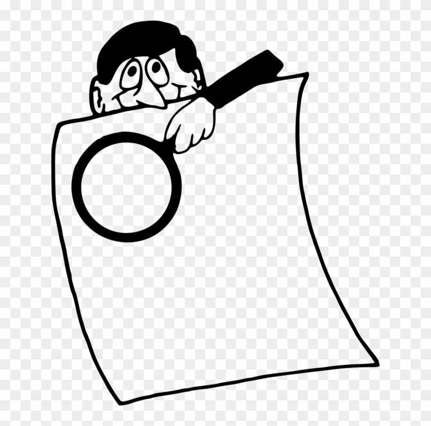 Magnifying Glass Drawing Computer Icons Document - Clipart Cartoon Magnifying Glass #1593055