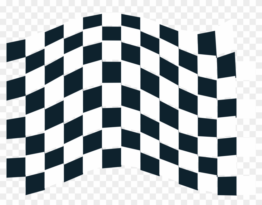 Green And White Checkered Flag #1593209