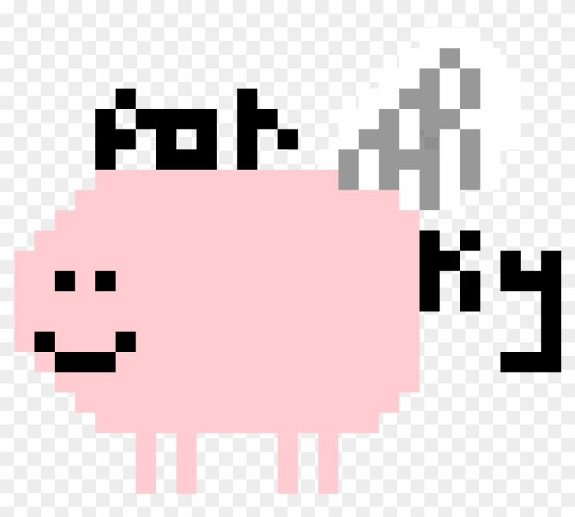Porky The Flying Pig - Pink Panther Pixel Art #1593255