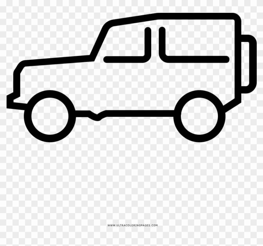 Suv Coloring Page - Car Icon Land Rover #1593283