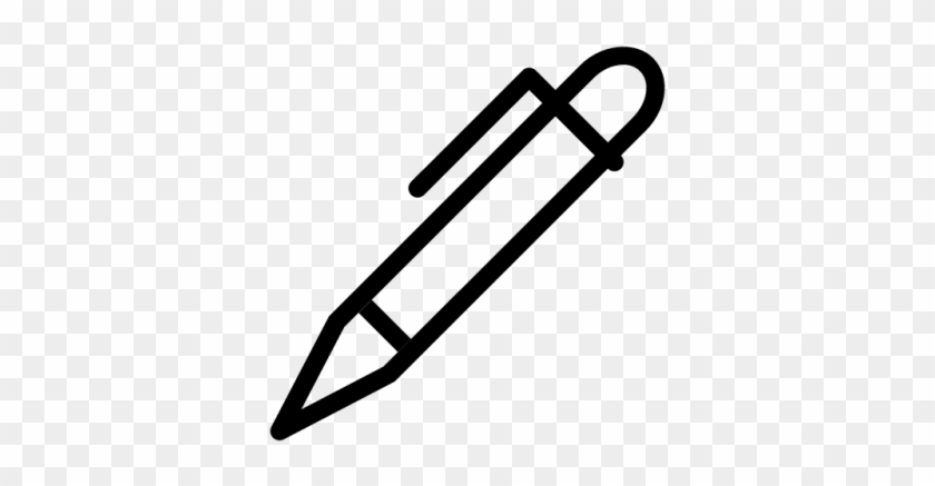 Pen Free Transparent Png Png Images - Ballpen Icon Black And White Png #1593286