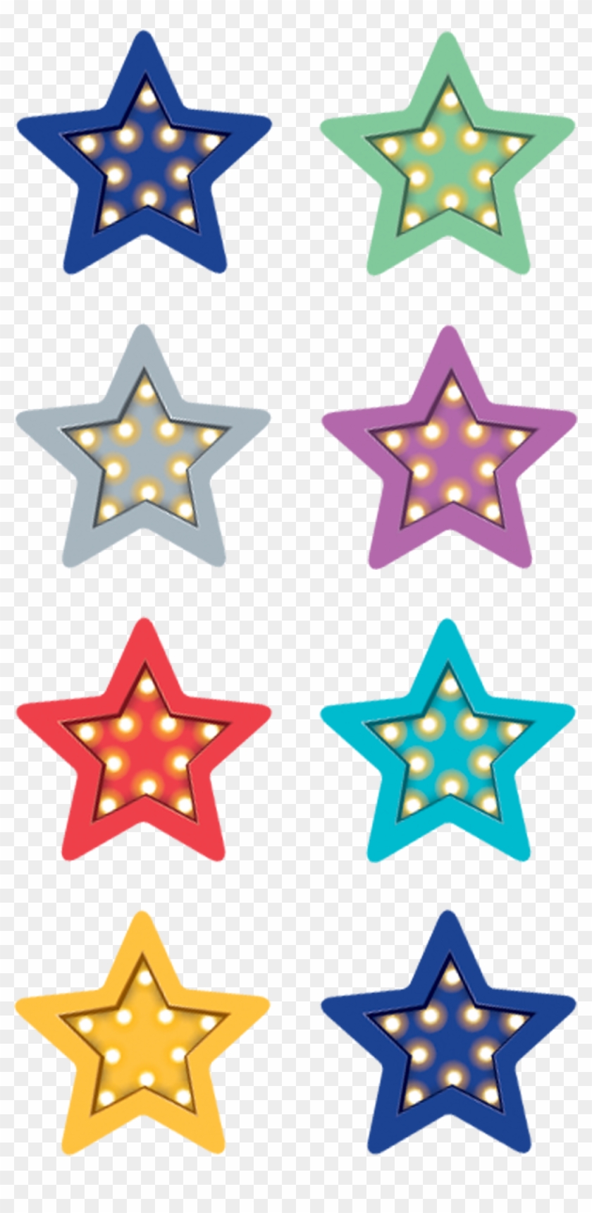 Marquee Stars Mini Stickers - Star Design Color #1593310