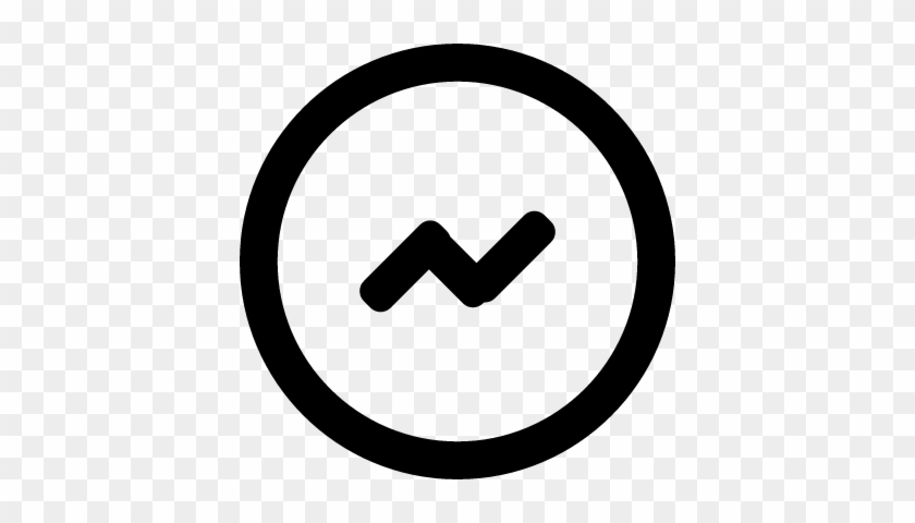 Zig Zag Line Symbol In Circular Button Vector - Location Icon Circle #1593467