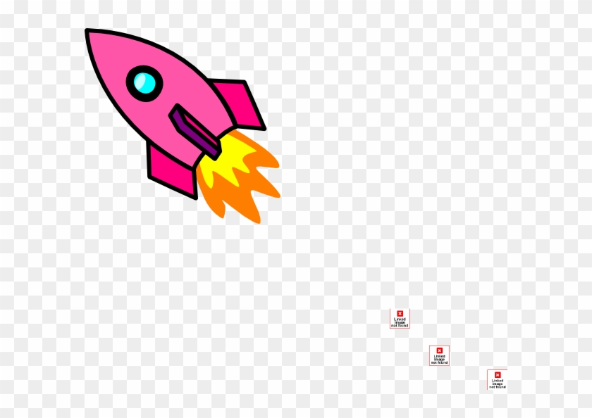 Pink Rocket Clip Art - Clip Art Space Ship #1593504