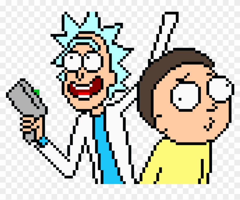 Rick And Mo Rty - Rick And Morty Pixel Art #1593545